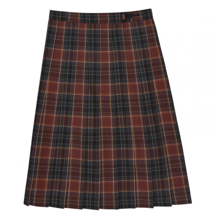 Samantha Island Christmas Pleated Plaid Skirt