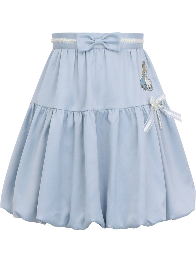 [$32.99]Disney Authorized Alice in Wonderland Embroidery front Bud Skirt