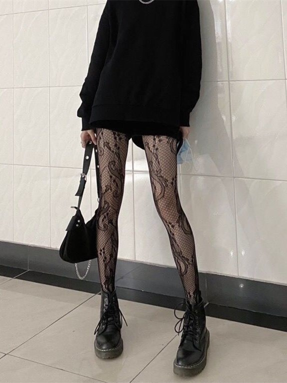Goth Fishnets Outfit