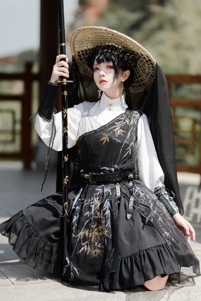 Old Guest of Zhusheng V-neck Qi Lolita Dress JSK / High Neckline Blouse Set