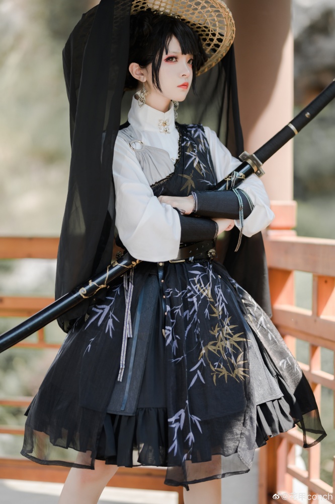 Old Guest of Zhusheng V-neck Qi Lolita Dress JSK / High Neckline Blouse Set