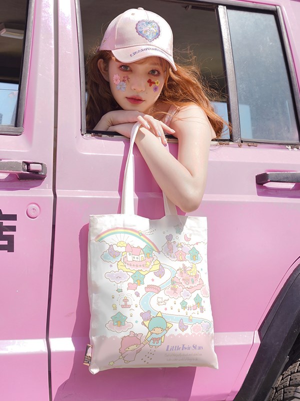 Sanrio Authorized Little Twin Stars Canvas Tote Bag
