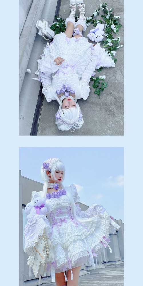 White Tinsel Short Circle FUR Mini SKIRT Winter Ice Queen Costume Kawaii  Angel Pastel Goth Fashion Rave Festival Clothes Cute Sexy Lolita 