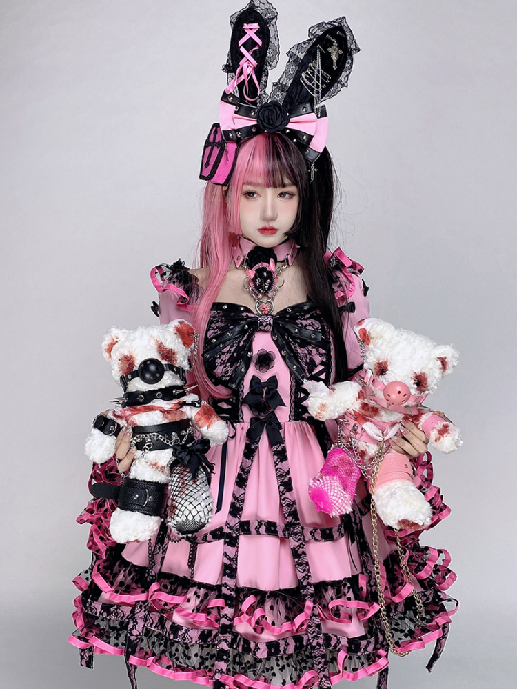 Forbidden Love Punk Lolita Dress KC / Choker