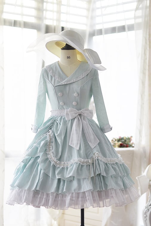 [$75.00]In Stock - Elegant Vintage OP Classic Lolita Dress Color Mint