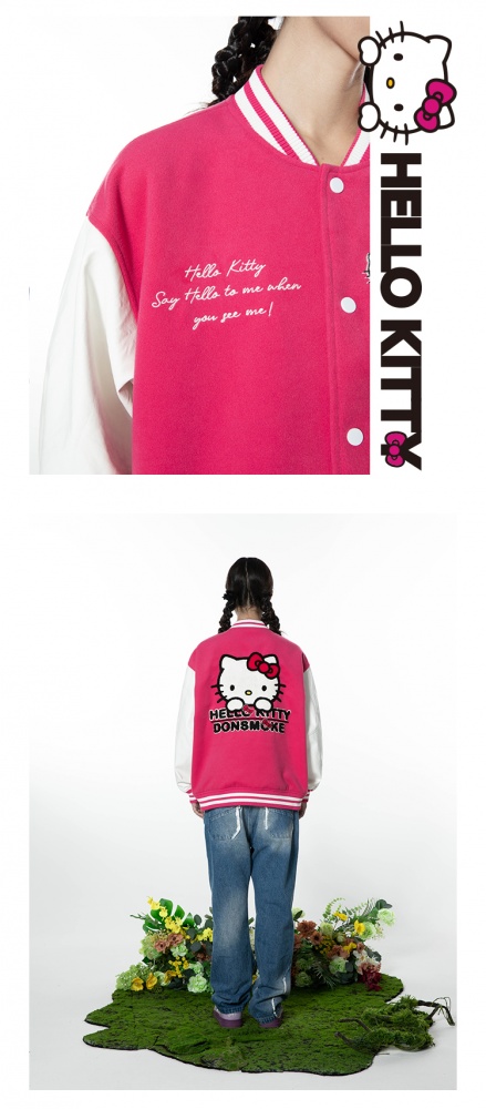 Hello Kitty Girls Varsity Jacket Plus Size