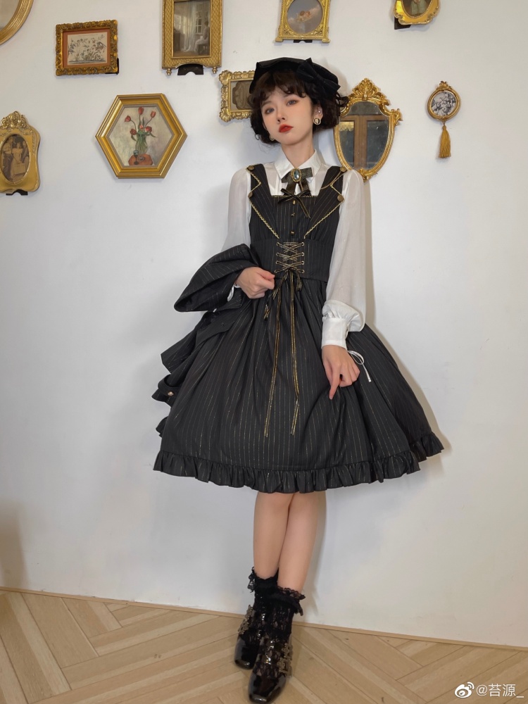 Back to School 4 Colors Square Neckline Classic Lolita Dress JSK