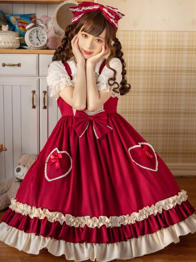 Hawthorn Milk Cover Square Neckline Sweet Lolita Dress JSK