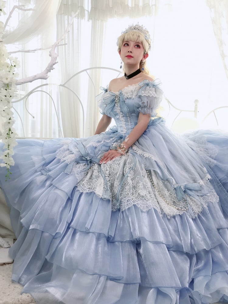 Cinderella Inspired Tea Party Lolita Dress
