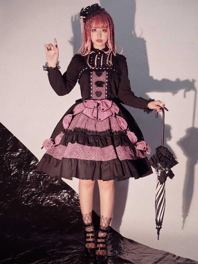 Gallococo Dark Sweet Cotton Lolita Dress JSK