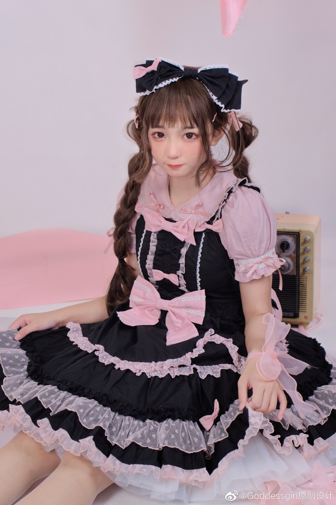 Sweetheart Square Neckline Sweet Lolita Dress JSK Full Set
