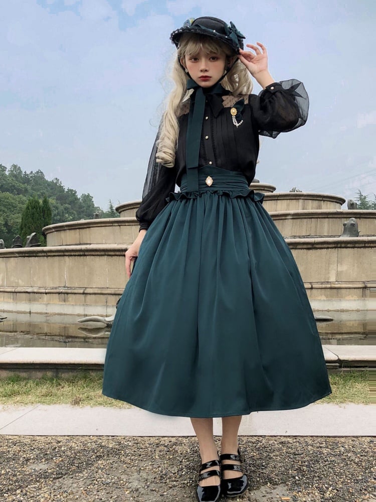 Ebony Agarwood Collection Vintage Lolita Skirt
