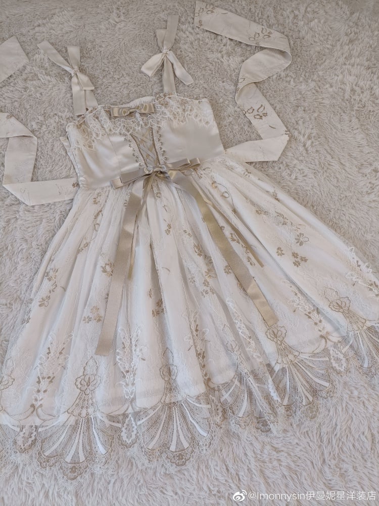 Dream Feather Overture Square Neckline Elegant Lolita Dress JSK