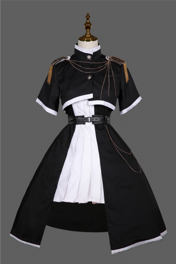 Army of Doom Military Lolita Dress Short Sleeves / Long Sleeves Cropped ...
