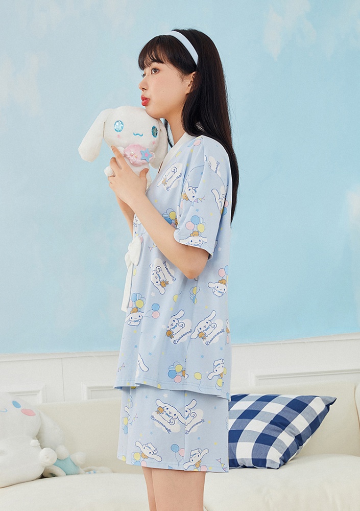 Hatsune Miku & Cinnamoroll Sanrio T-shirts two piece-sets Ladies M Roomwear