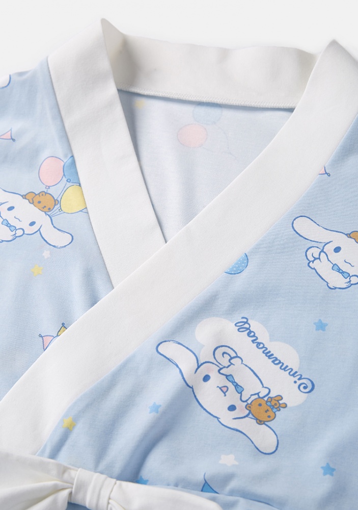 Sanrio Authorized Cinnamoroll Pajamas Kimono Short Sleeves Top / Shorts