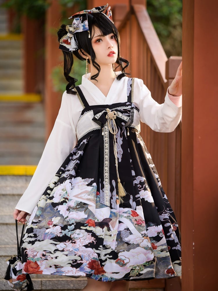 The Butterfly Dream Han Lolita Dress JSK I High-bust Version