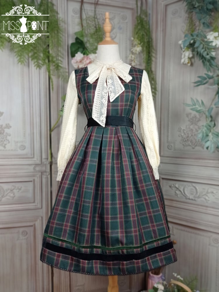 Ode To Joy Plaid Lolita Dress JSK by Miss Point Custom Size Available