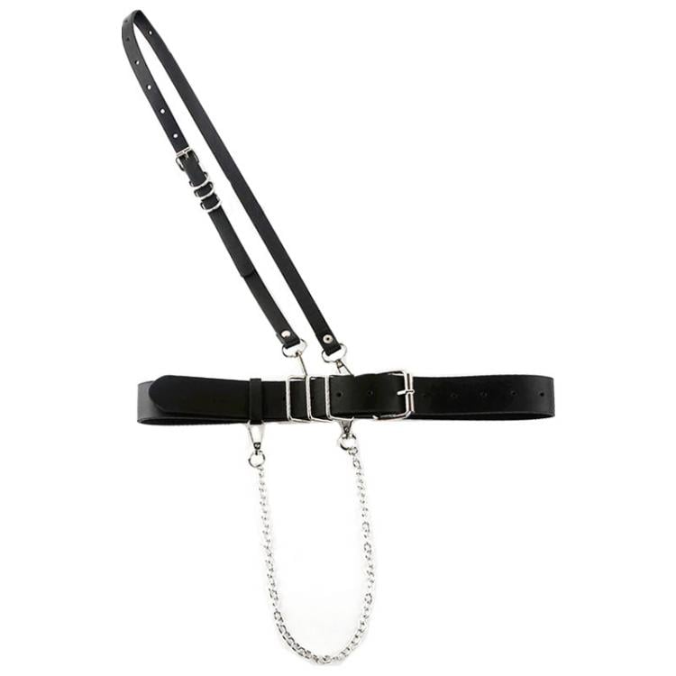 [$10.80]Gothic Lolita Steampunk Waist Belt with Shoulder Straps