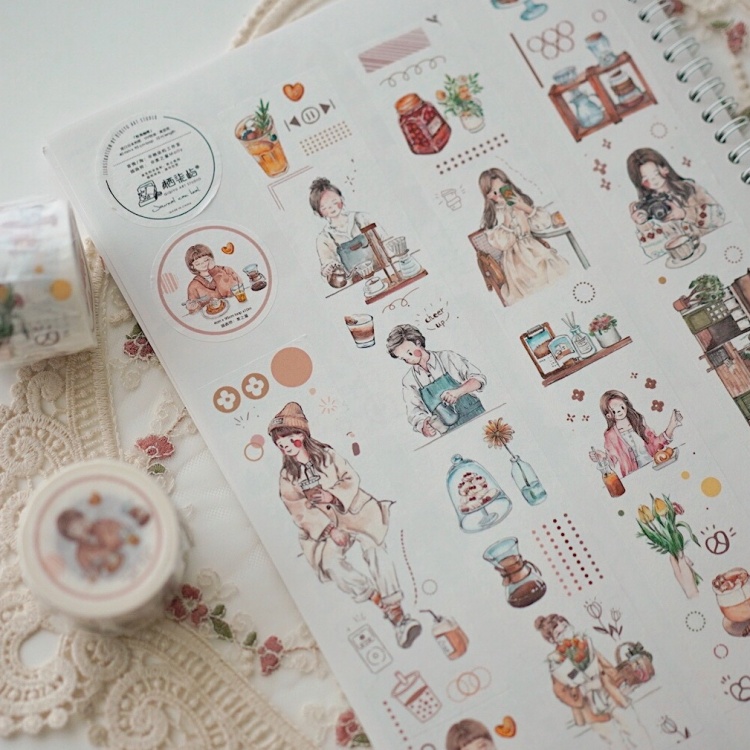 Washi Tape - Dressing Corner, Japanese Washi Tape, Cute Girls