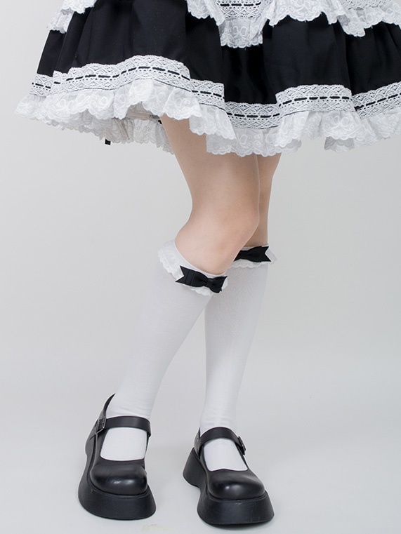 Little Jenny Lolita Bowknot Underknee Stockings