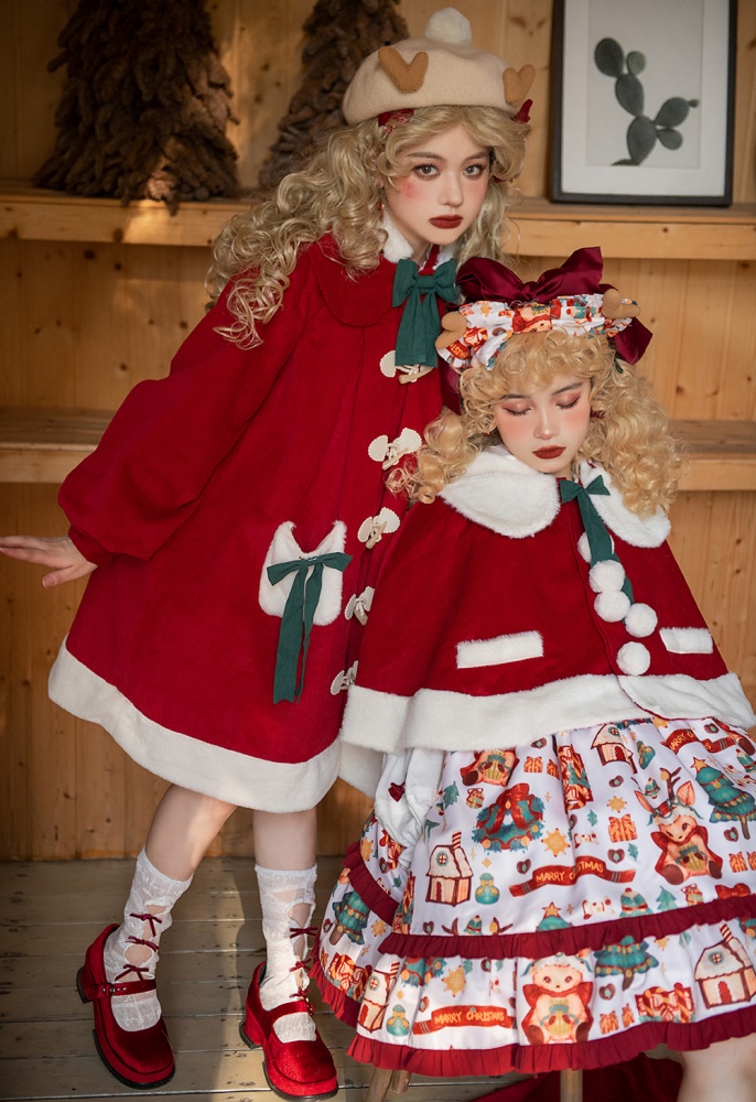 Elk Dessert Shop Christmas Peter Pan Collar Sweet Lolita Cape