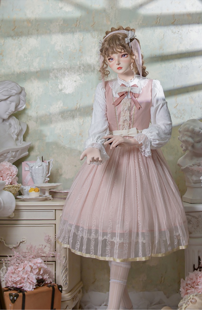 Mousse Planet 4 Colors Square Neckline Elegant Lolita Dress JSK