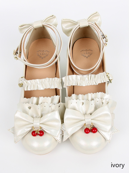 Jam Girl Love Bowknot Lace Girlish Shoes
