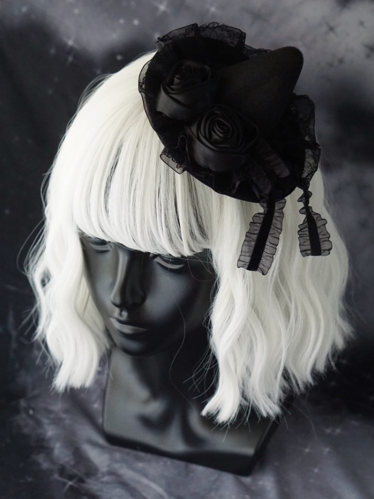 Handmade Gothic Witch Hat Hairclip