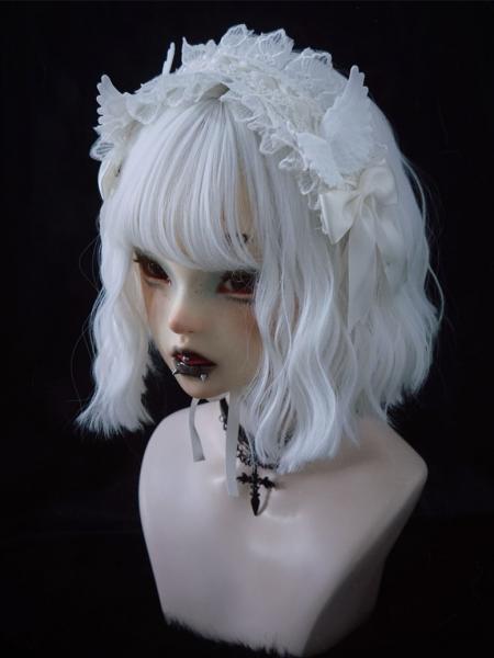 [$15.60]Handmade Angel Wings Gothic Lolita Hairband