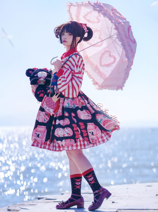 Strawberry Milk Sweet Lolita Dress JSK
