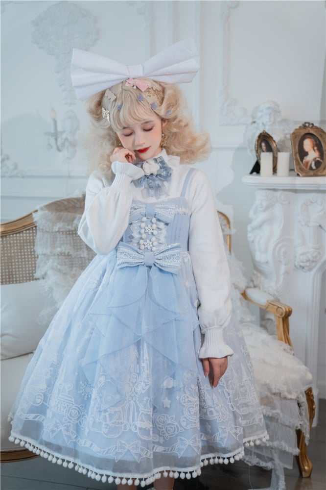 Teddy Castle Elegant Lolita Dress JSK / Cape Set