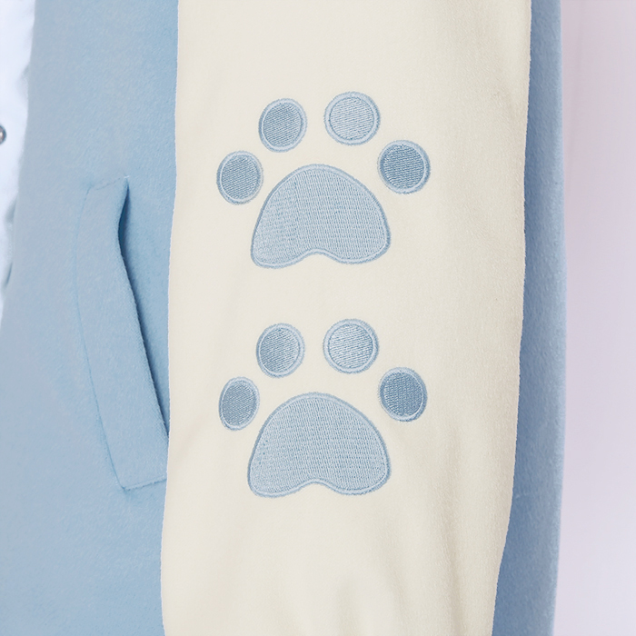 Polar Bear Embroidery Baseball Jacket