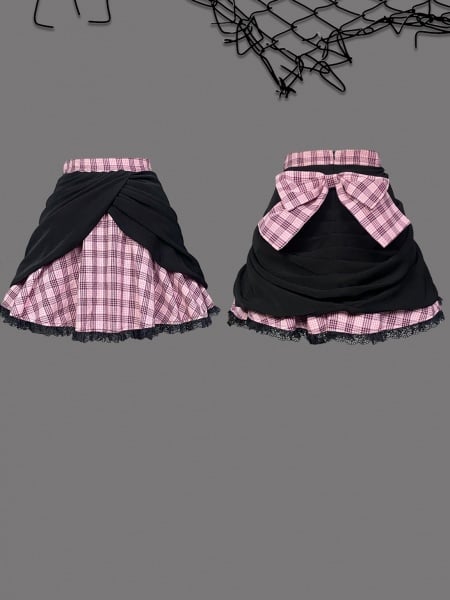 [$54.50]Call the Sweetheart Leader Bowknot Decorative Short Skirt