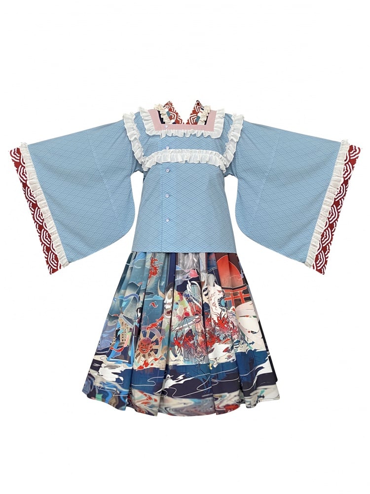 Ghosts Tale Wa Taishō Style Lolita Dress JSK Set