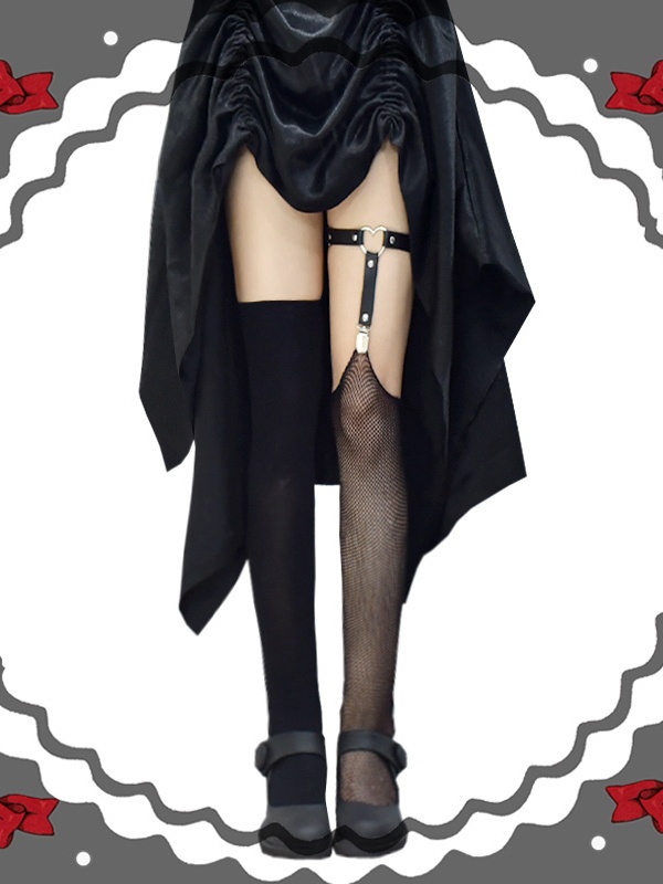 Cool Asymmetrical Hallow Punk Lolita Stockings