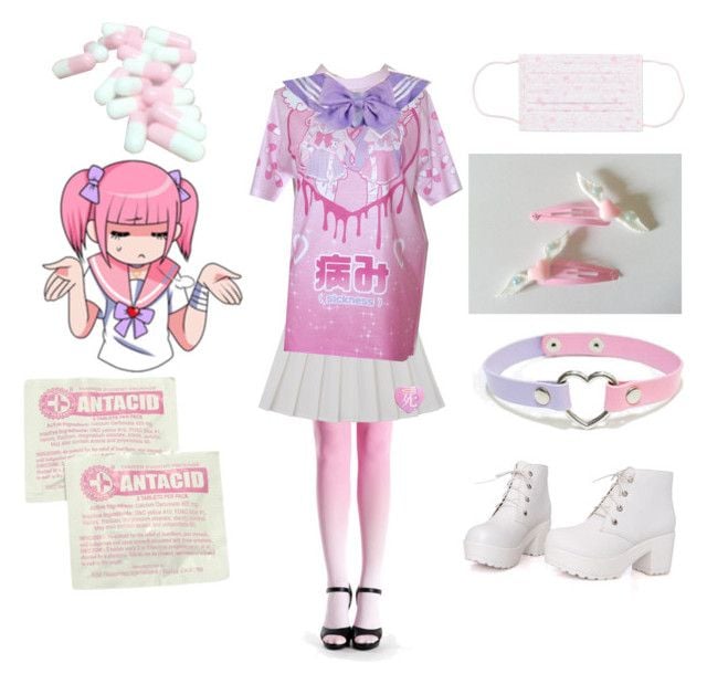 Lovely Jirai Menhera chan coordinate! I'm glad you used the stickers…